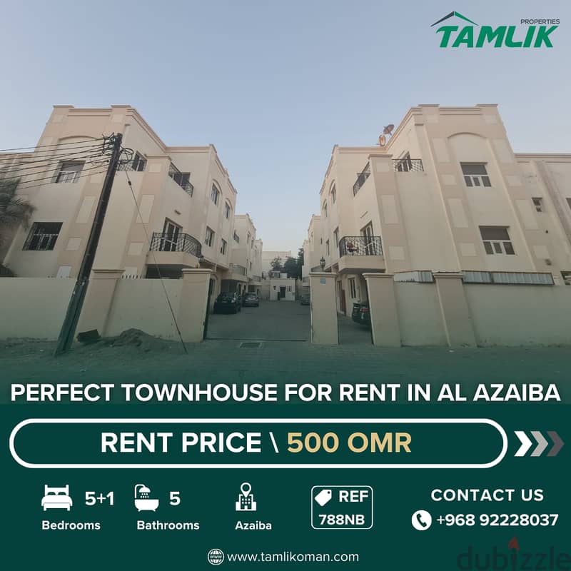 Perfect Townhouse for Rent in Al Azaiba | REF 788NB 0