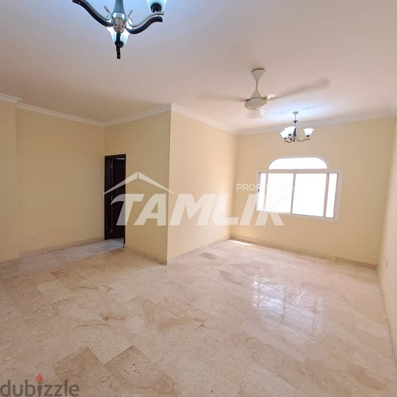 Huge Apartment for Rent in Al Ghubra North |REF 45YB 4