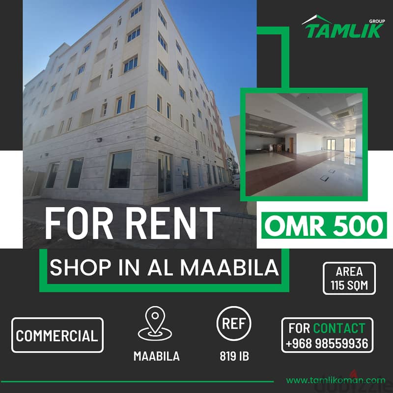 Shop for Rent in Al Maabila |REF 819iB 0