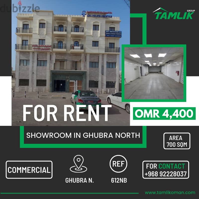 Showroom for Rent in Al Ghubra North |REF 612NB 0