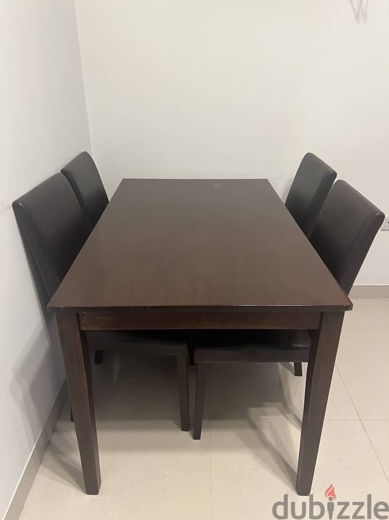 Dining table with 4 chair 2