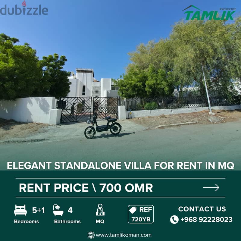 Elegant Standalone Villa for Rent in MQ | REF 720YB 0