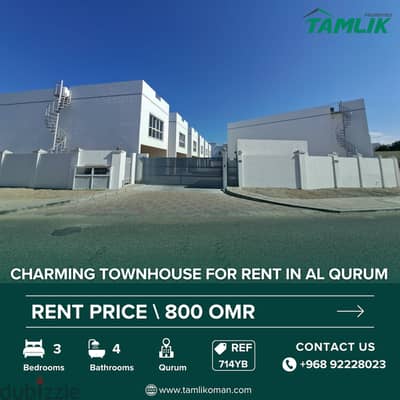 Charming townhouse for Rent in Al Qurum | REF 714YB