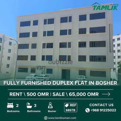 Fully Furnished Duplex Flat for Rent & Sale in Bosher | REF 686TB