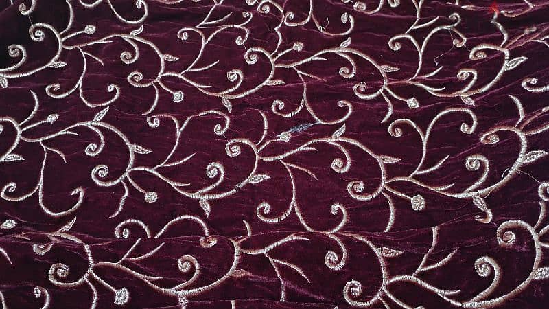 Velvet Embroidery Shawl 2