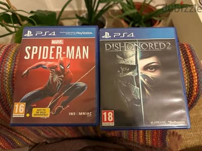 Spider-Man and Dishonored PS4 games