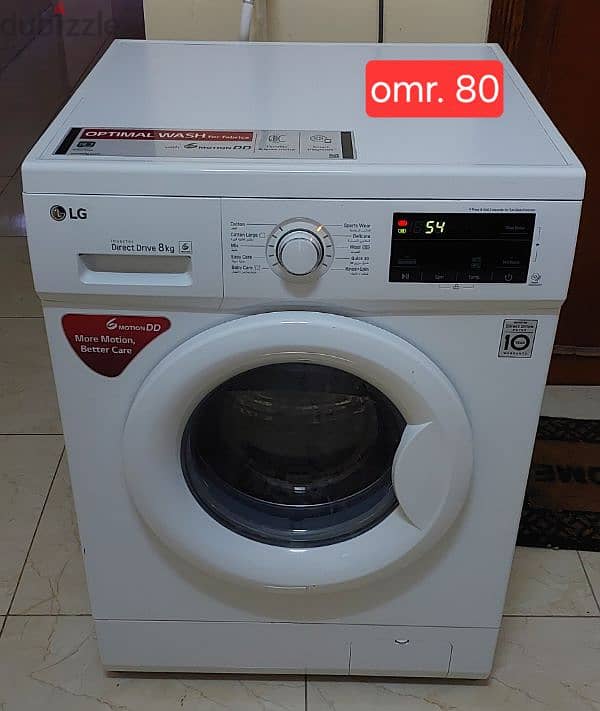 LG inverter direct drive 8kg washing machine like new,under warrenty 0