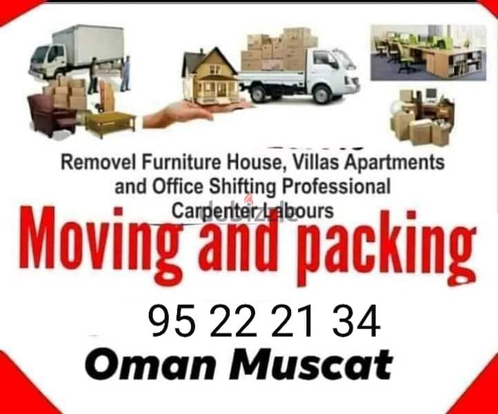 muscat furniture house shiftingg low price 0