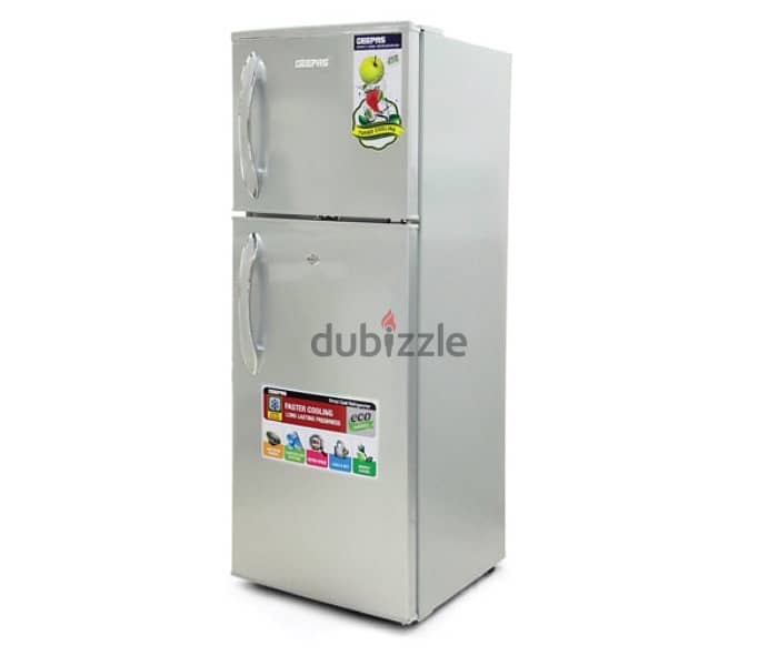 GEEPAS DOUBLE DOOR REFRIGERATOR 180L 3