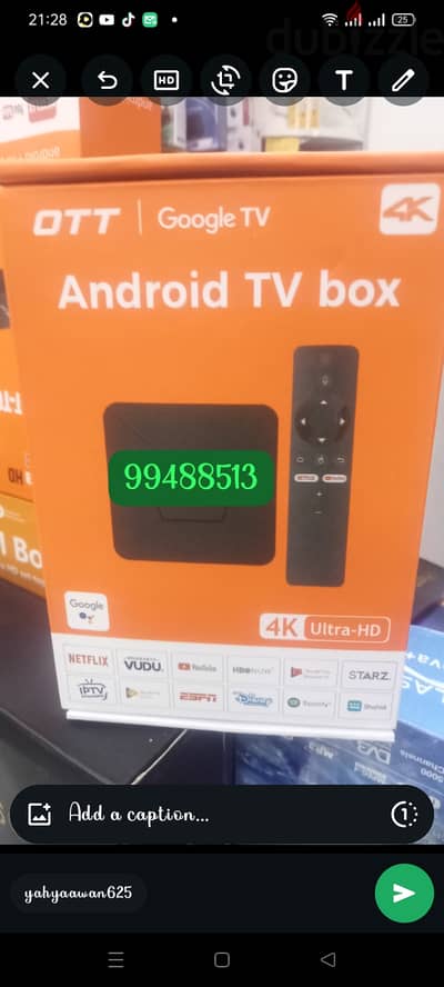 new android device all tape live TV channel one year