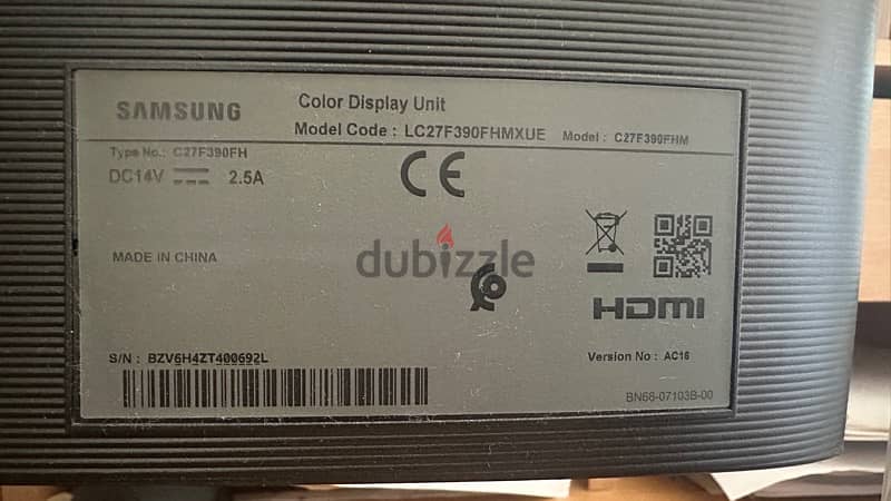 Samsung 27 inch curve monitor-Expat leaving Oman 1