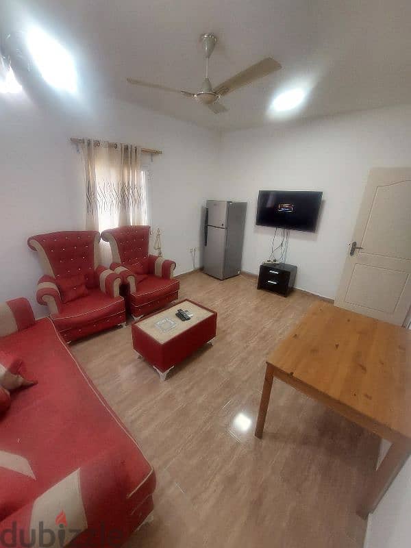 flat 2bhk in elkhwair with all furniture with all bills 6