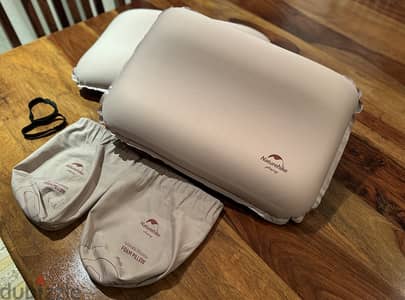 NEVER USED- 2 No Camping Inflatable Pillow & 1 Sleeping Bag