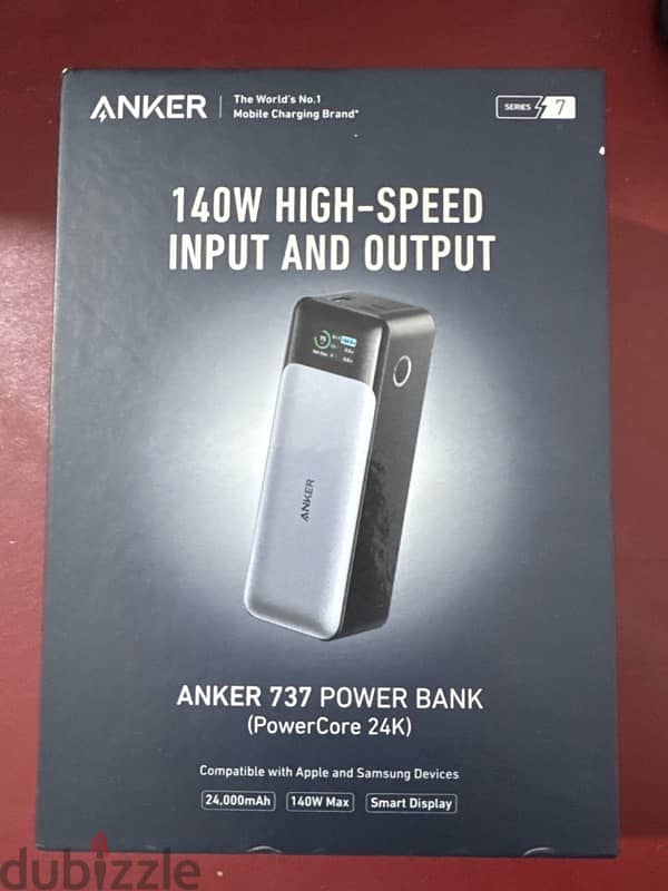 Sealed anker Gan prime chargers 200W and 240W , Power bank 140w 24K 3