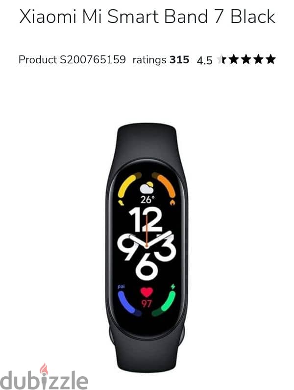 Xiaomi Mi Smart Band 7 Black 0