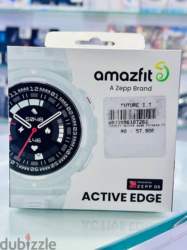 Amazfit Active Edge 46mm Smart Watch, Built in GPS, Ultra-Long battery 0