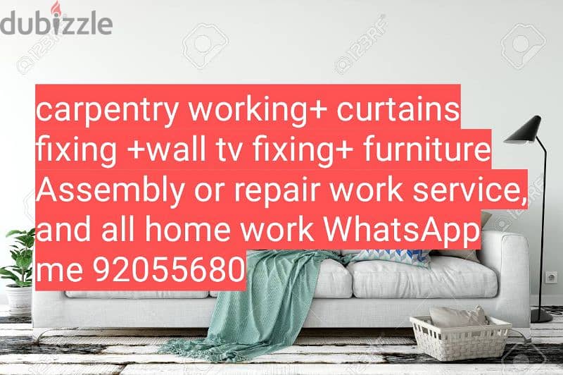 carpenter work/electrician work/plumbing work work/ikea fixing service 2