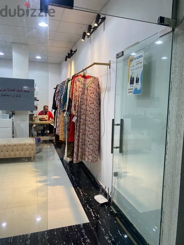 محل خياطه نسائية للبيع/ Shop for sale 1