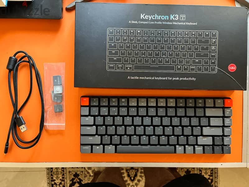 Keychron (K3 Version 2) optical switch low-profile mechanical keyboard 0