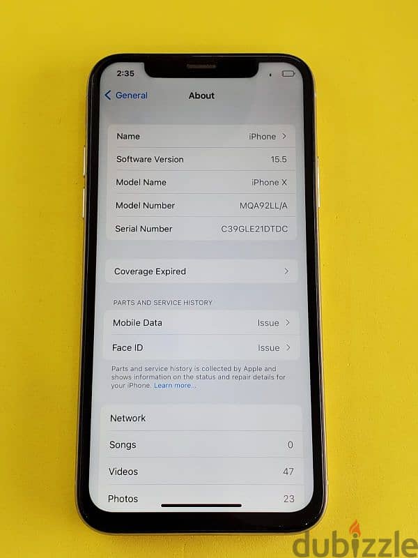 IPHONE X 256GB For Sale 3