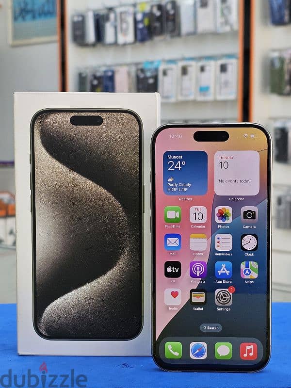 IPhone 15 Pro 256GB Box & 5 Month Warranty 1