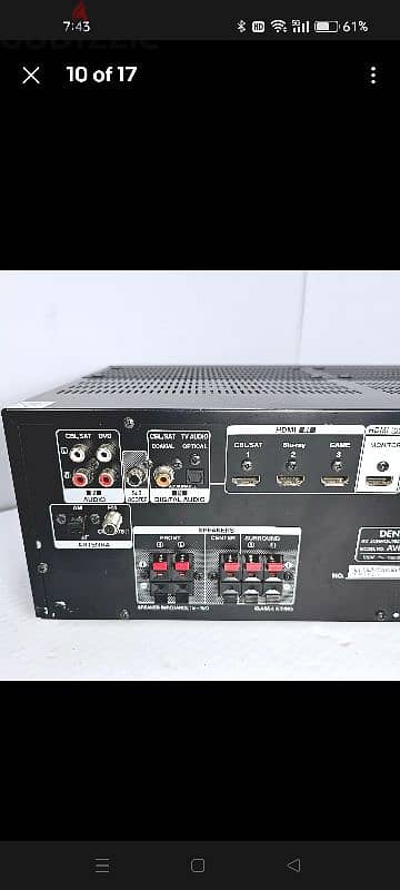 Vintage DEN0N AVR 1513 with remote 7