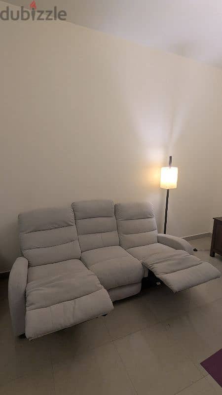 3-Seater Fabric Recliner 1