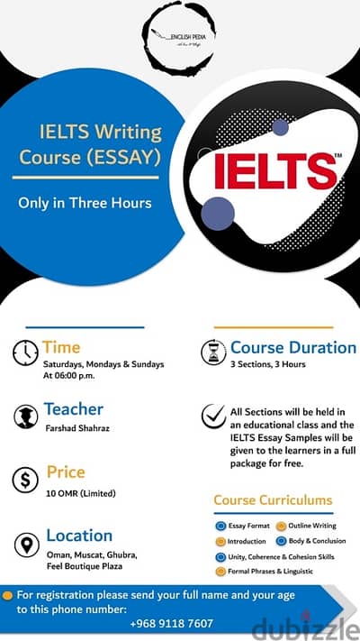 IELTS Writing Course (ESSAY)