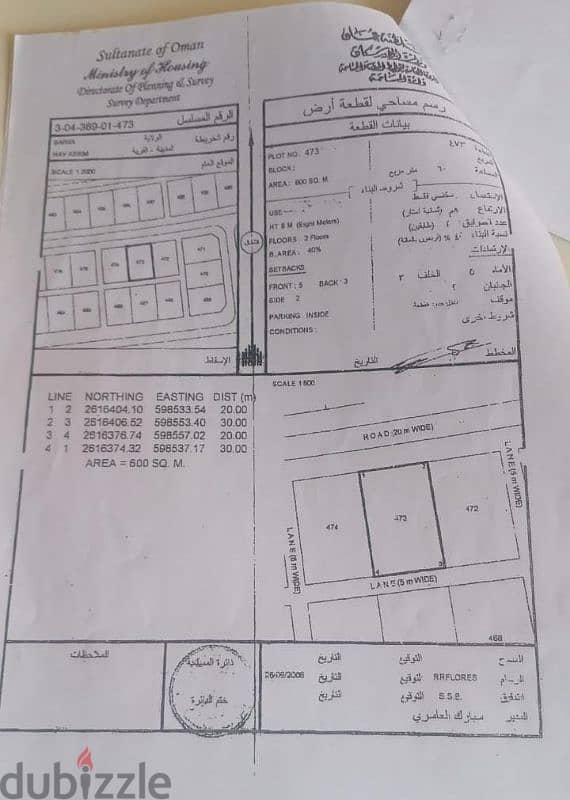 ارض سكني في بركاء حي عاصم مخطط سفاري 0