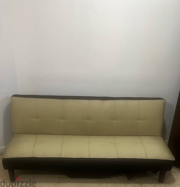 sofa cum bed 15 omani rial, dining table with chairs 25 omani rial 0