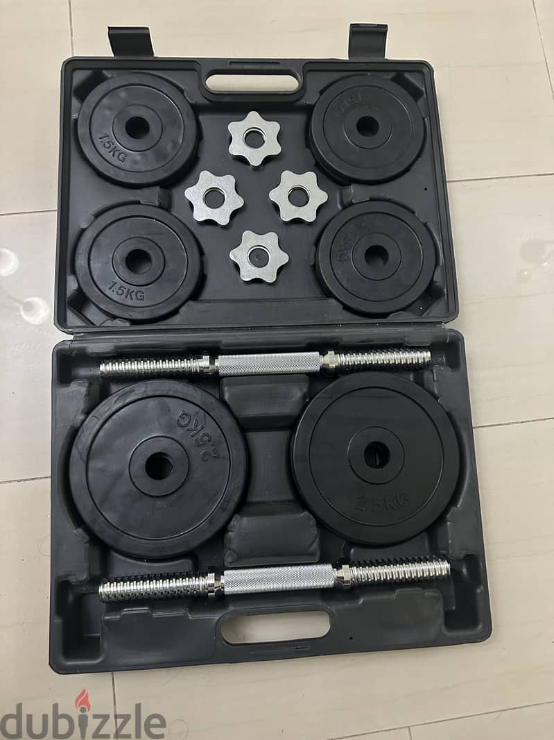 Rubber adjustable Dumbbell 2