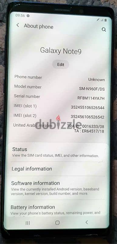 Samsung Galaxy Note 9 DUOS for Sale. 3