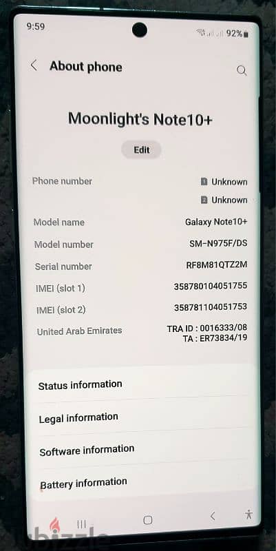 Samsung Galaxy Note 10+ 12/256GB for Sale. 2