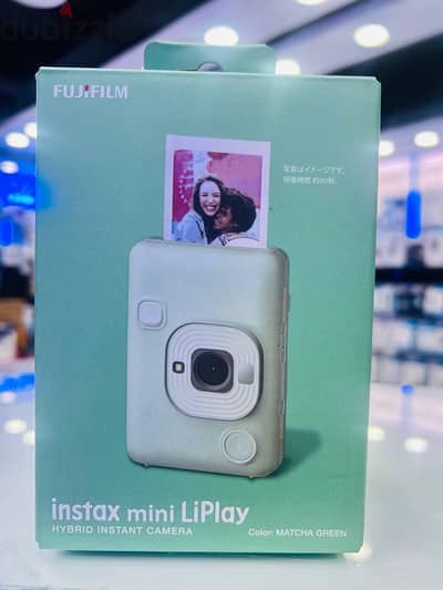 FUJIFILM Instax Mini LiPlay Hybrid Instant Camera (matcha green)