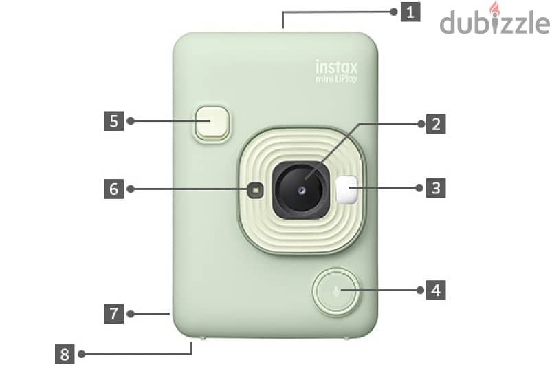 FUJIFILM Instax Mini LiPlay Hybrid Instant Camera (matcha green) 3