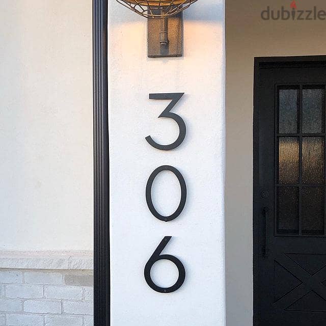 3D house number sign 1