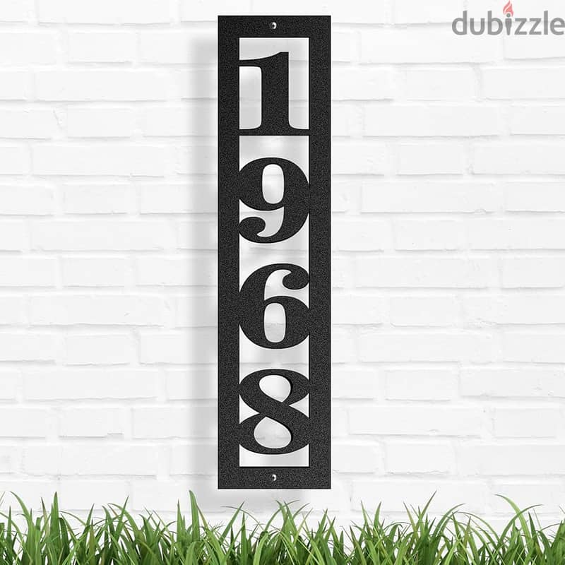 3D house number sign 2