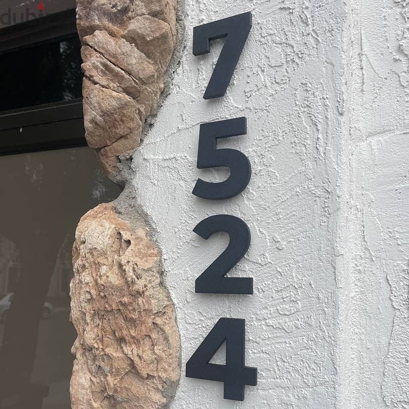 3D house number sign 8