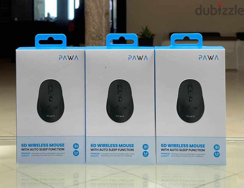 PAWA 6D Wireless Mouse with Side Buttons and Auto Sleep Function 0