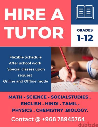 Private tutoring - Online, Offline and home tutoring