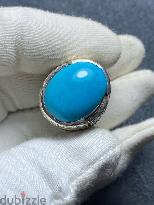 Natural Irani old mine Turquoise فیروزہ 4