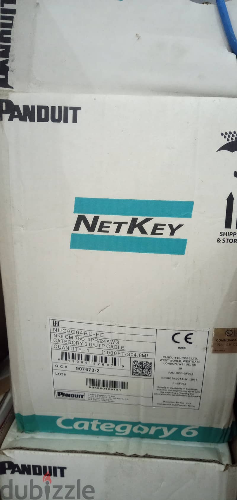 Panduit NETKEY CAT6 24 AWG Blue Cable 305 Mts 2