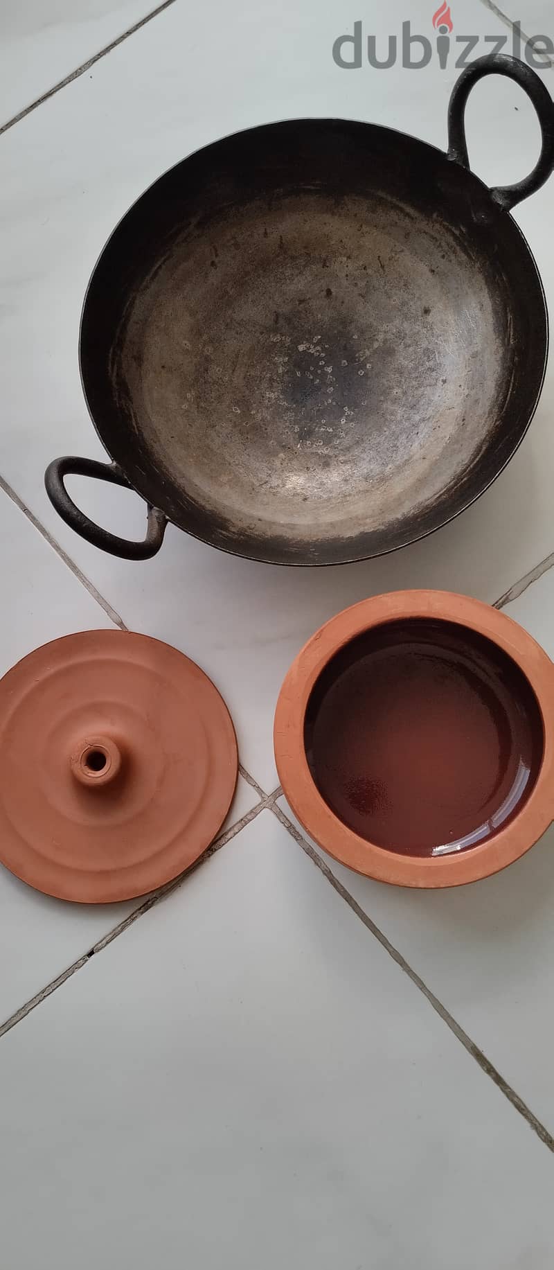 Iran kadai (wok) big size and ceramic pot 0