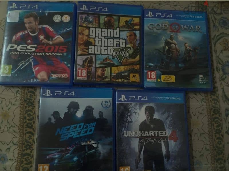 Play Station 4. INCLUDING 5 games 1