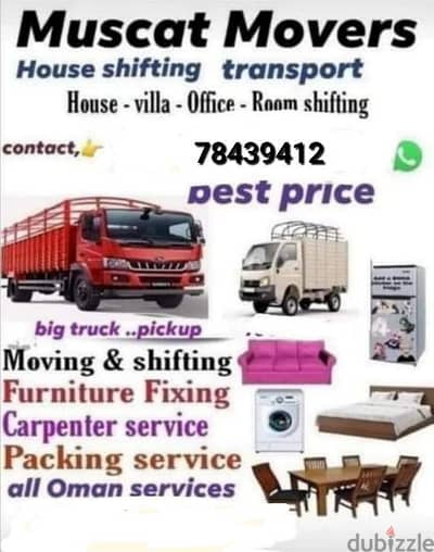 muscat furniture house shiftingg low price