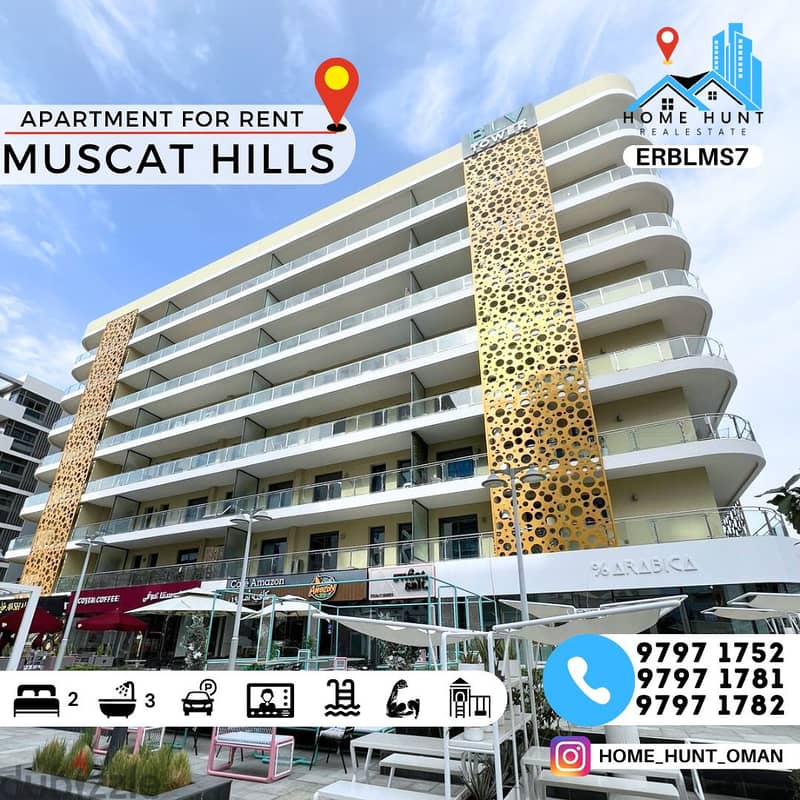 MUSCAT HILLS | STUNNING 2BHK APARTMENT WITH PANORAMIC VIEW 0