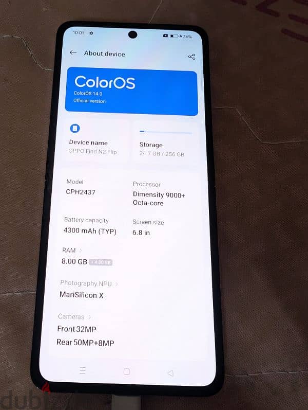 Oppo Find Flip N2 for sell or exchبيع او بدل 2