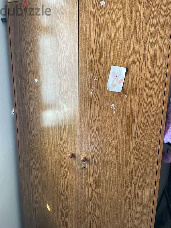 a 2door cupboard &study table for sale 2