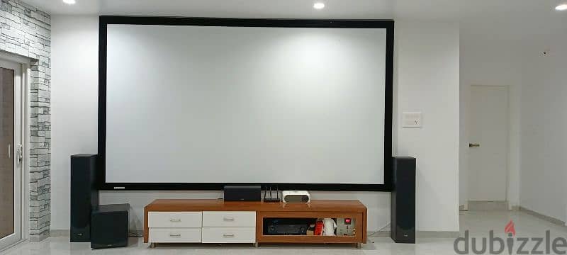 Home theatre and projector screen installation 1