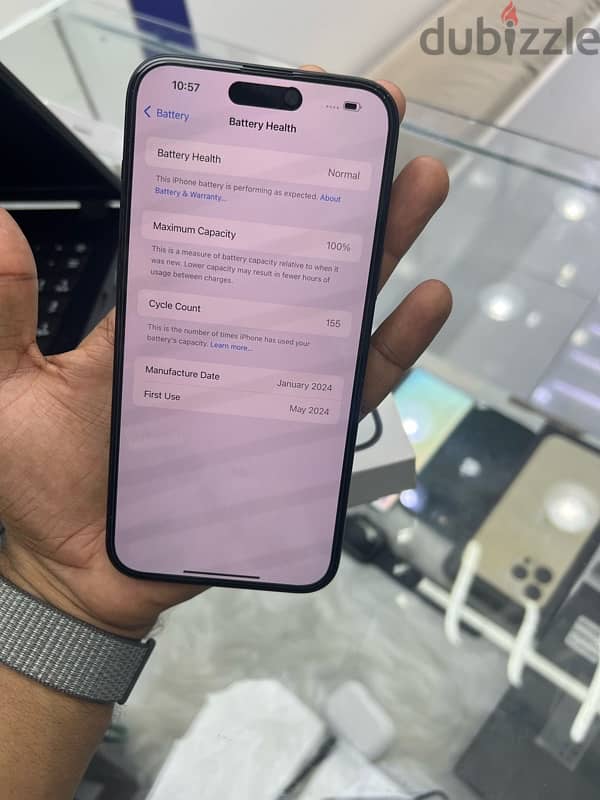 iPhone 15 plus 128GB battery health 100% 3